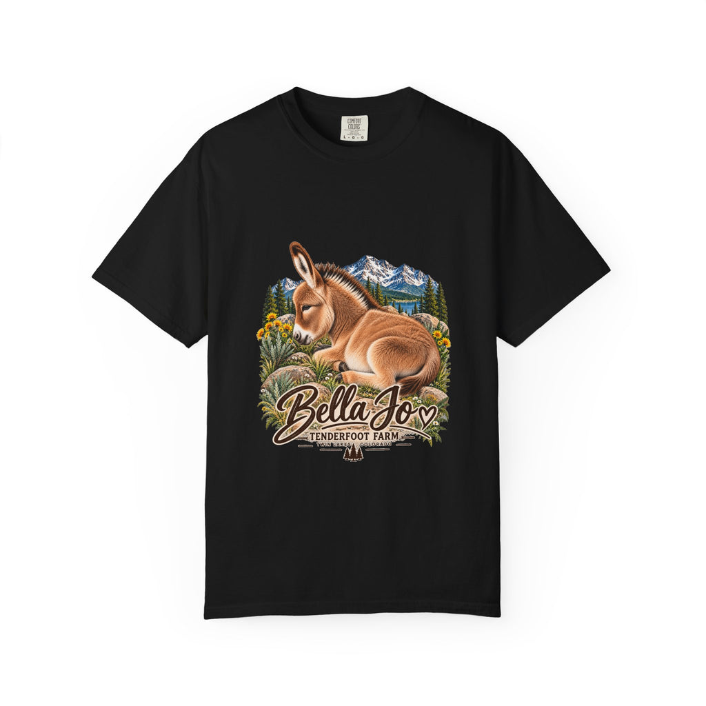 Bella Jo Donkey T-Shirt  Tenderfoot Farm Colorado