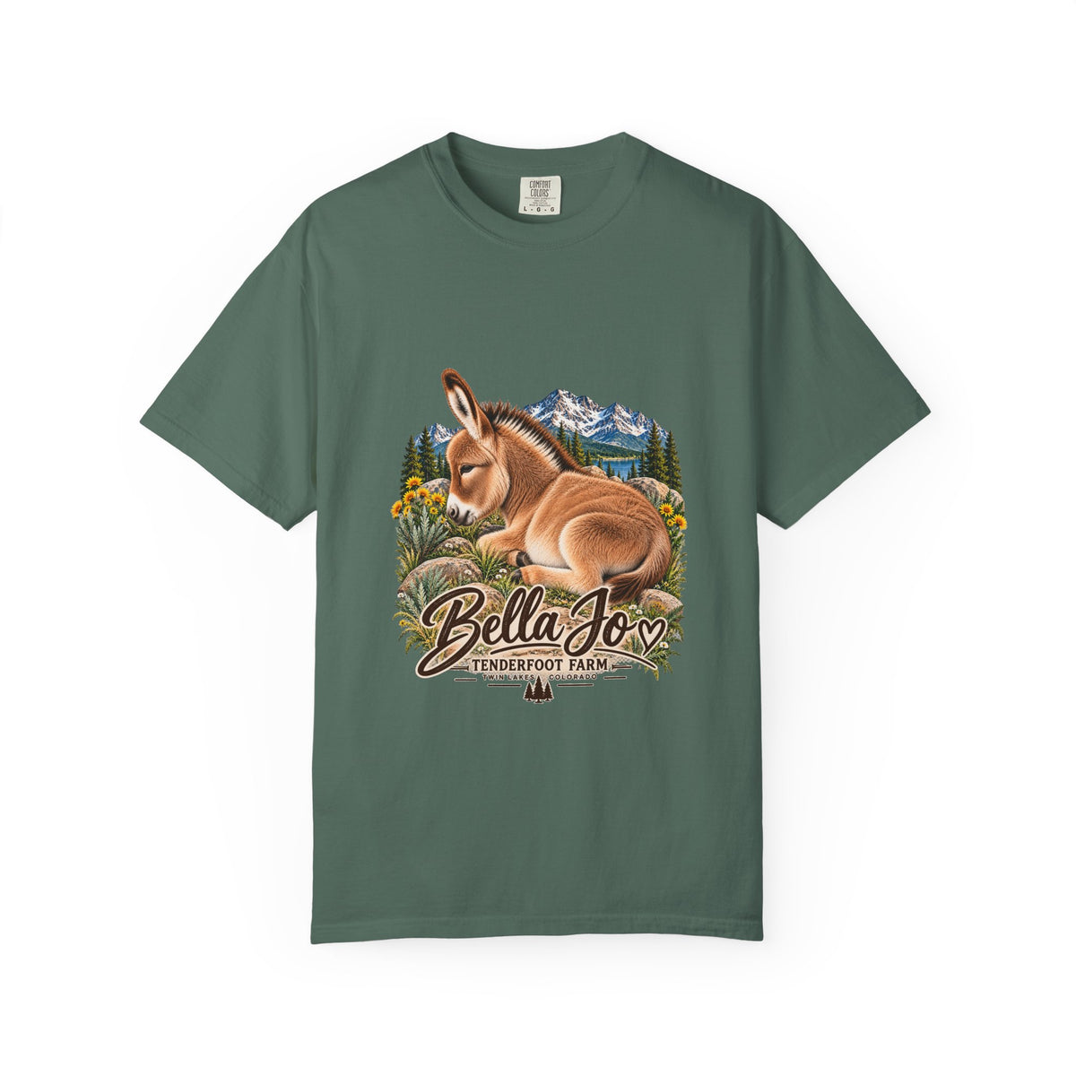 Bella Jo Donkey T-Shirt  Tenderfoot Farm Colorado