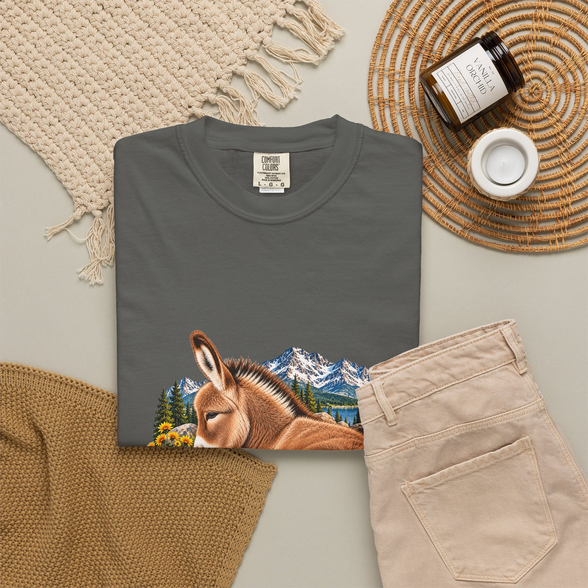 Bella Jo Donkey T-Shirt  Tenderfoot Farm Colorado