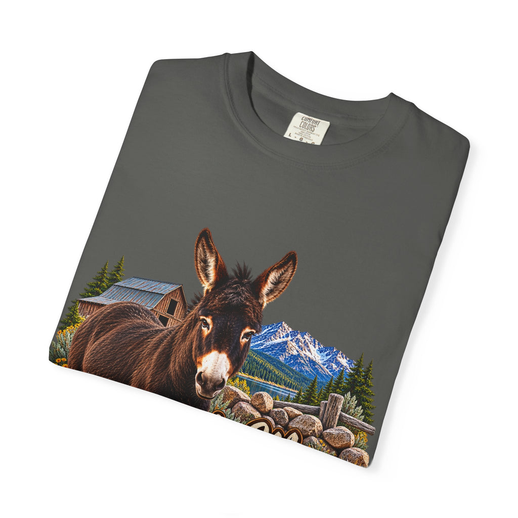 Sadie Mae Donkey T-Shirt  Tenderfoot Farm Colorado