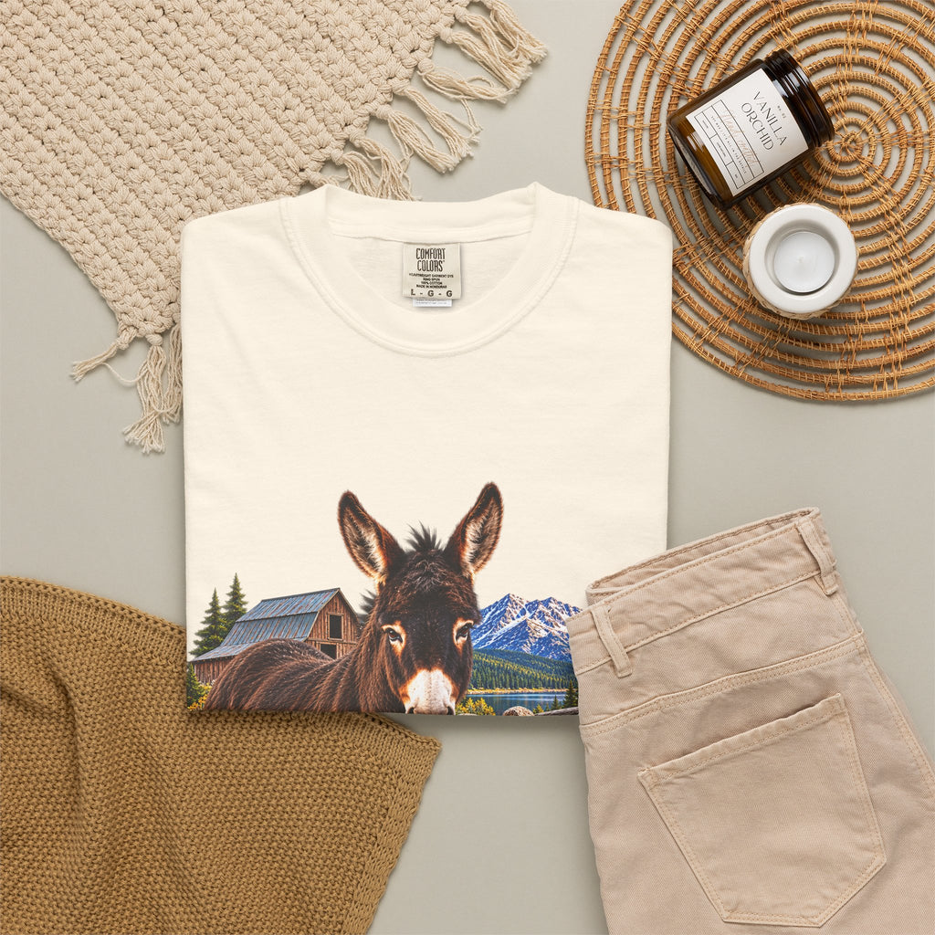 Sadie Mae Donkey T-Shirt  Tenderfoot Farm Colorado