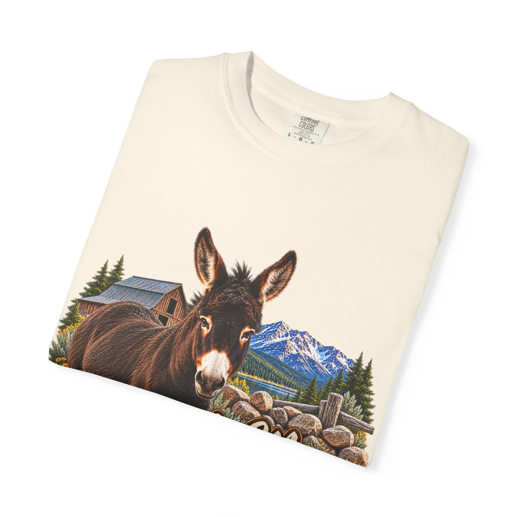 Sadie Mae Donkey T-Shirt  Tenderfoot Farm Colorado