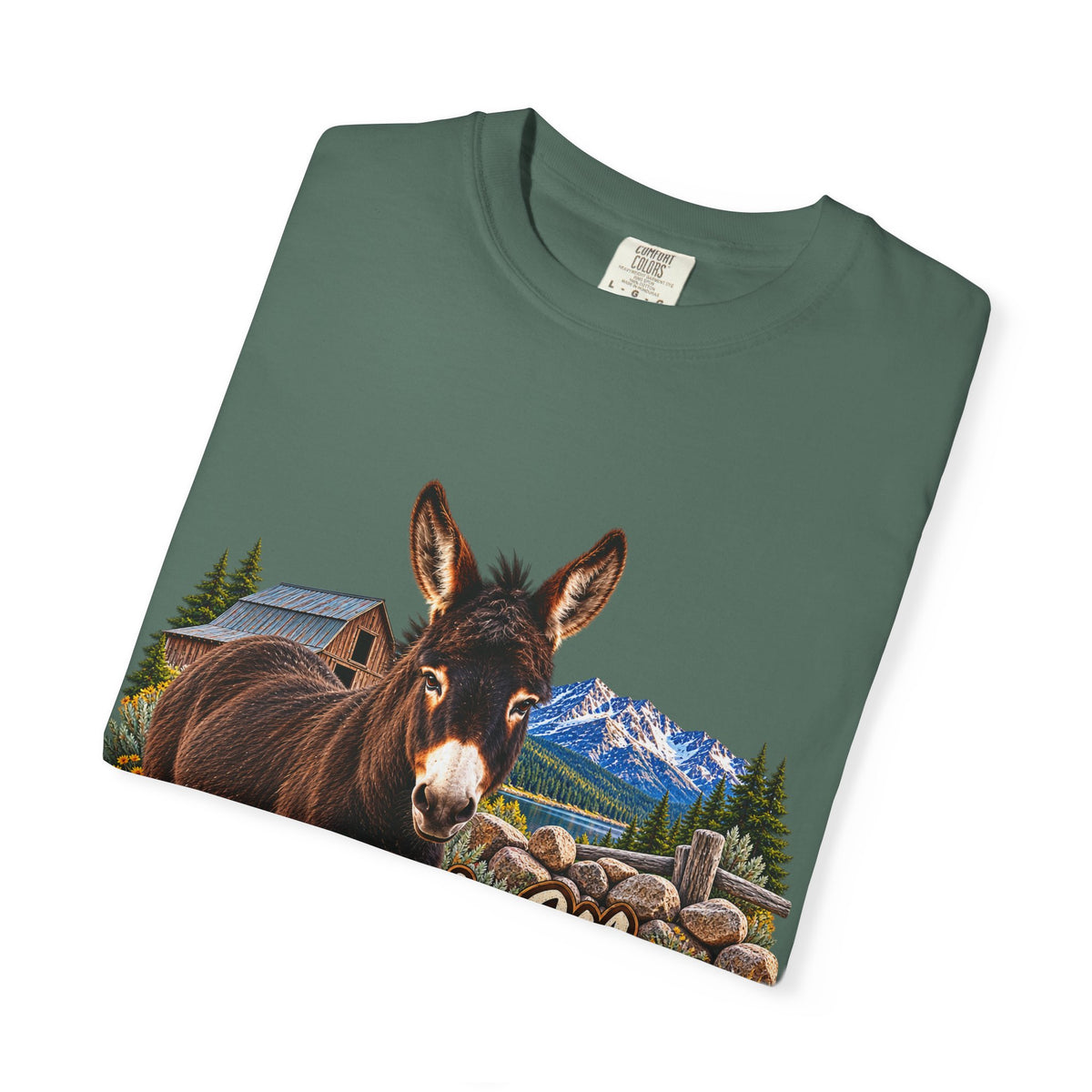 Sadie Mae Donkey T-Shirt  Tenderfoot Farm Colorado