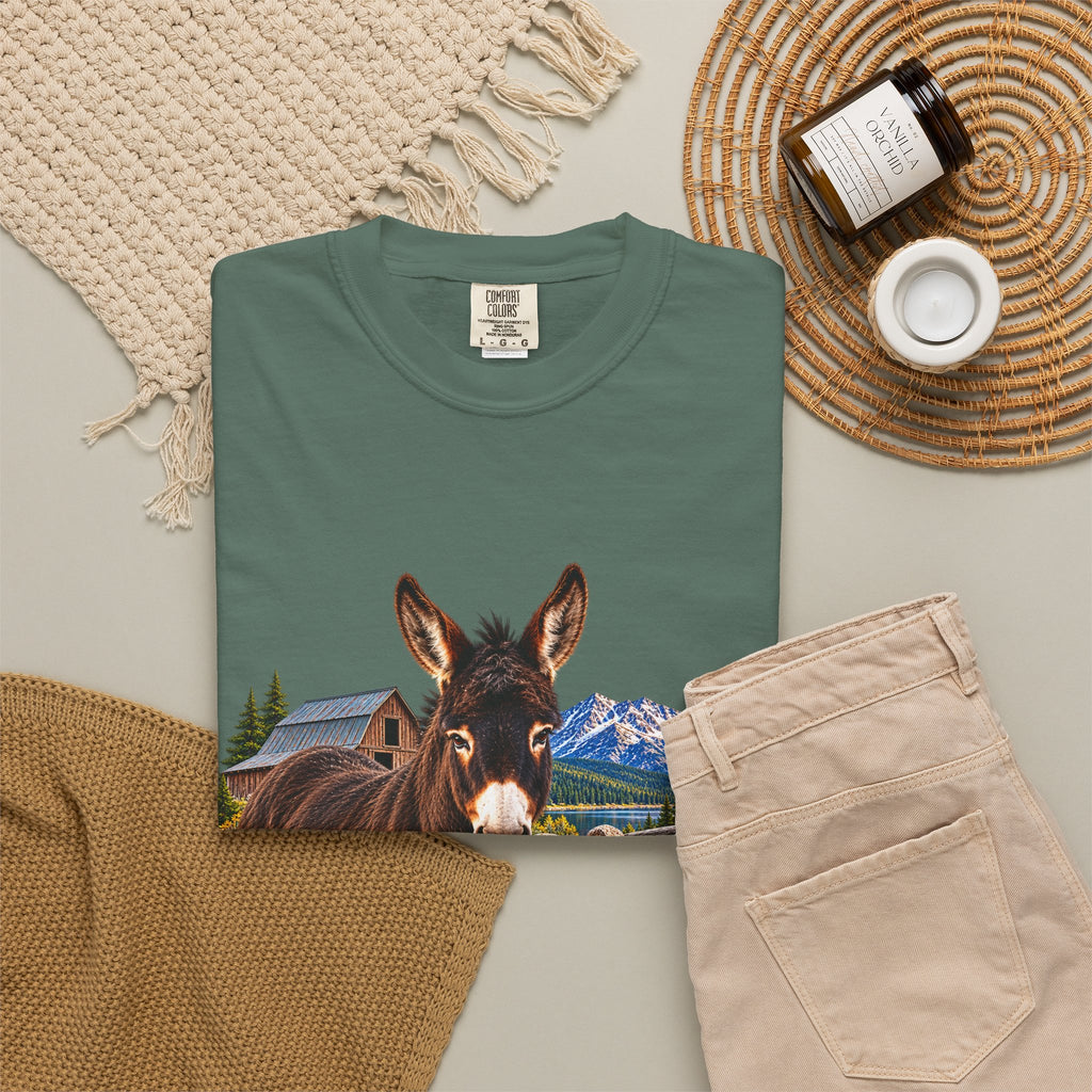 Sadie Mae Donkey T-Shirt  Tenderfoot Farm Colorado