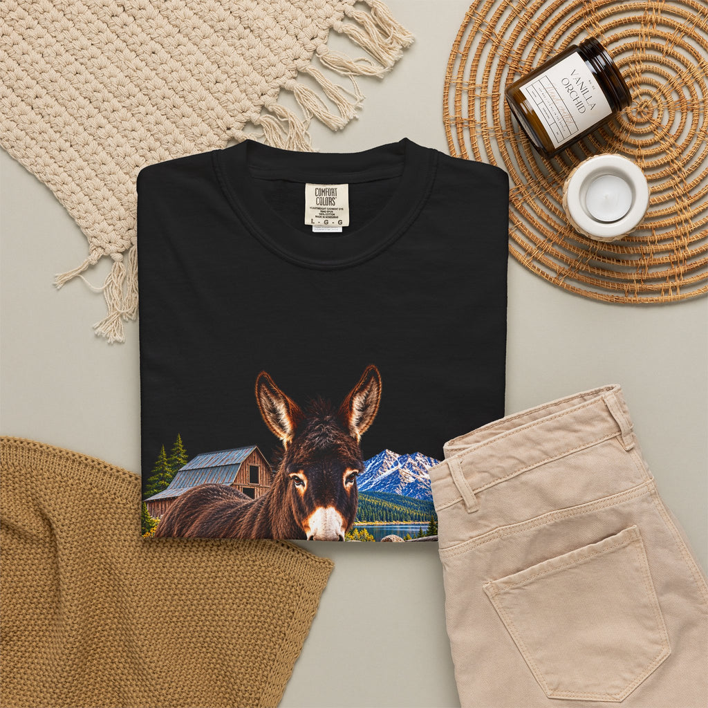 Sadie Mae Donkey T-Shirt  Tenderfoot Farm Colorado
