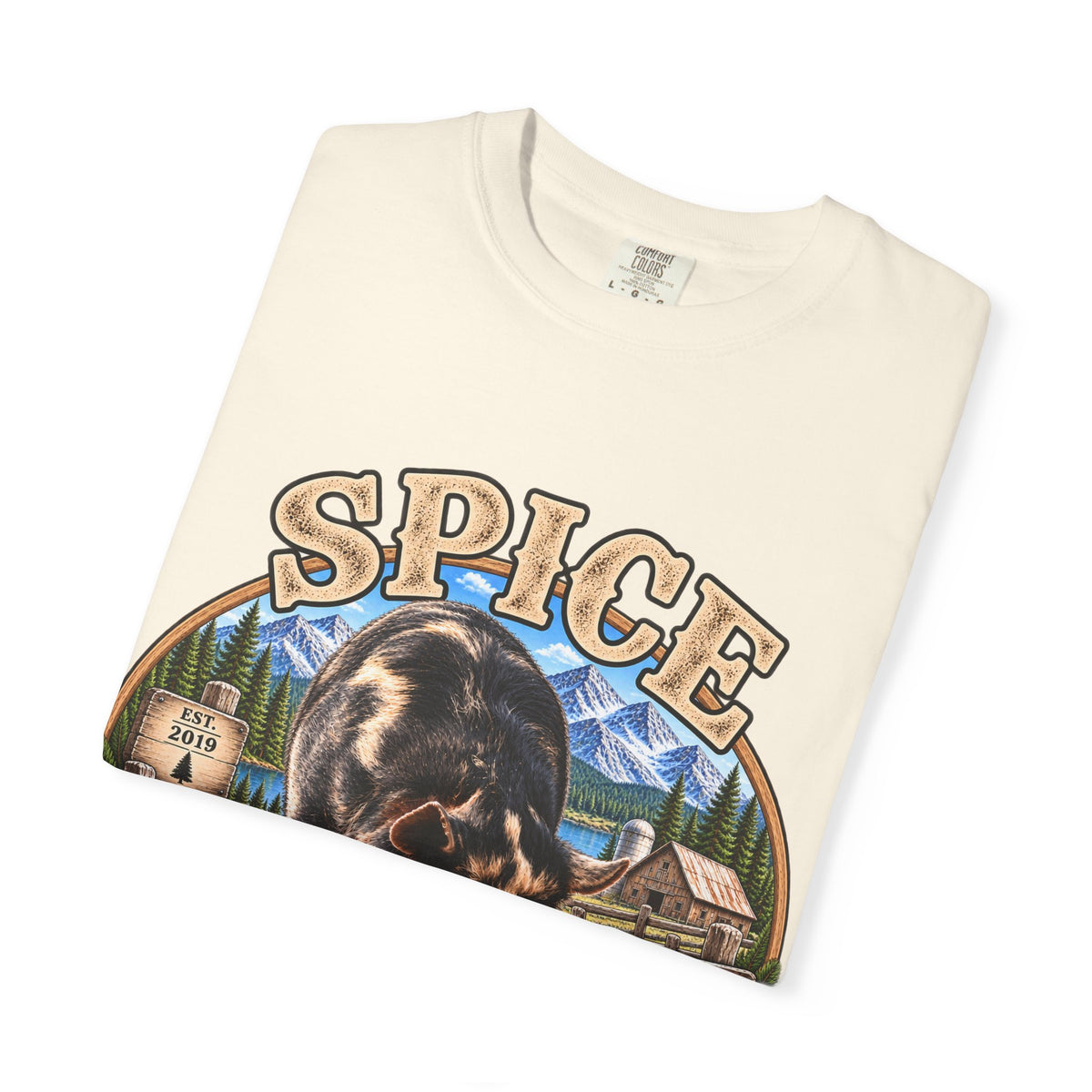 Spice KuneKune T-Shirt  Tenderfoot Farm Colorado